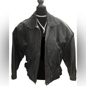Vintage Batwing Leather Jacket